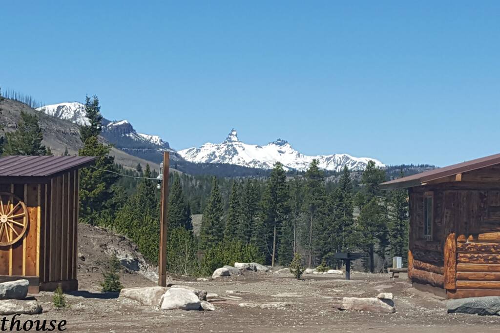Outhouse next to Cabin