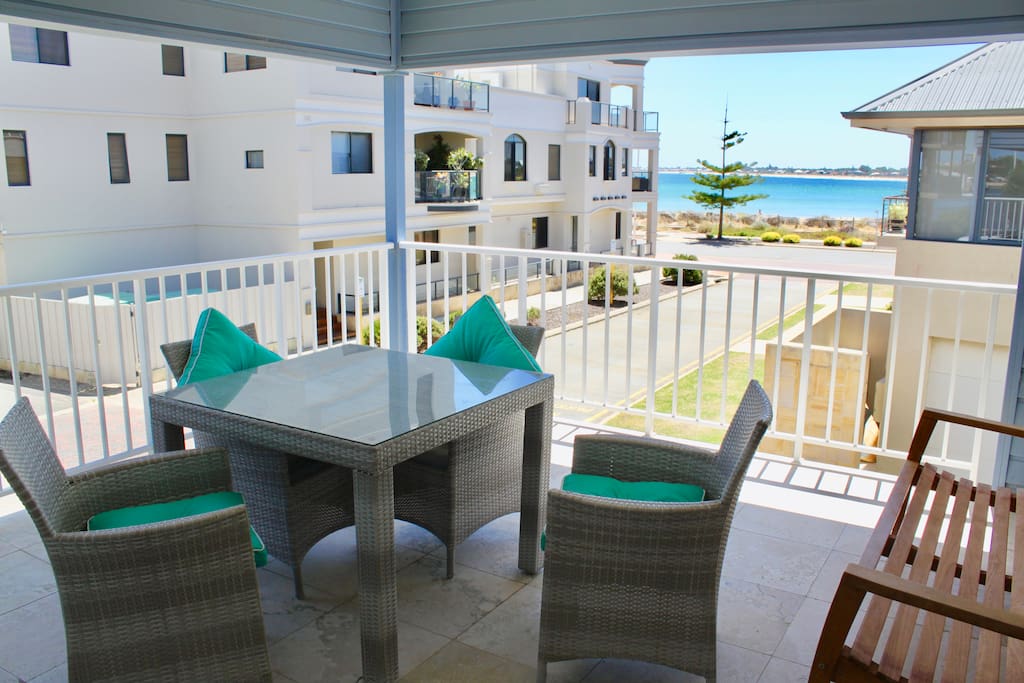 1st Floor Balcony overlooking Town Beach