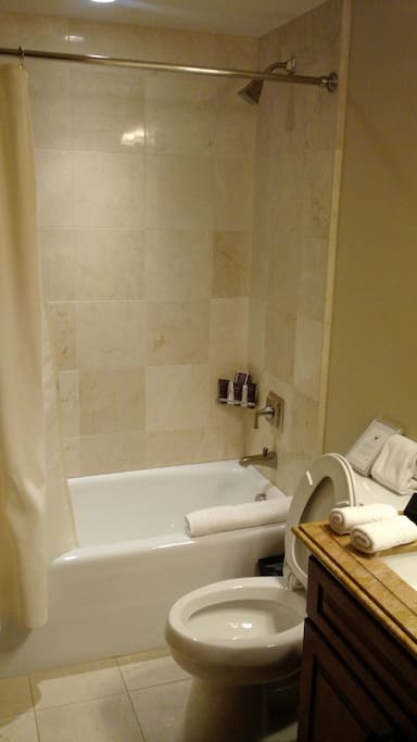 Full Bathroom located within each guest room.