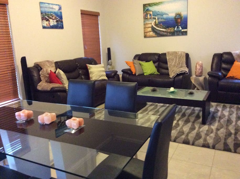 The downstairs family room