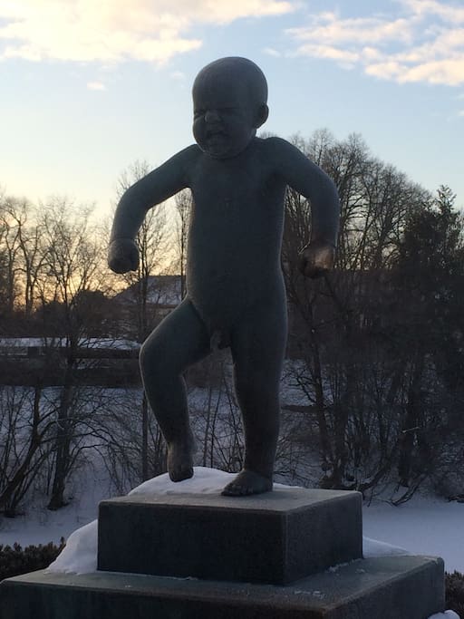 Famous statue by Gustav Vigeland