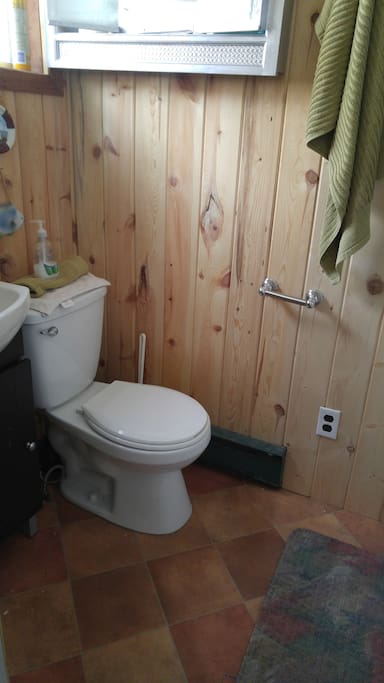 Newly rennovated bathroom.