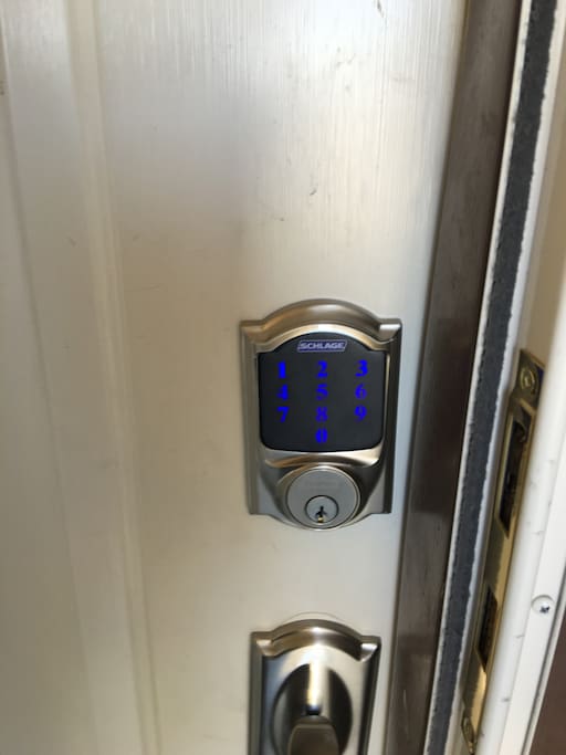 Unique code for each guest provides keyless entry at the front door to allow 24/7 access