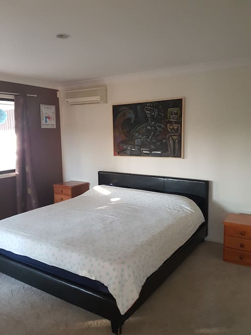 Master bedroom with air-conditioner
