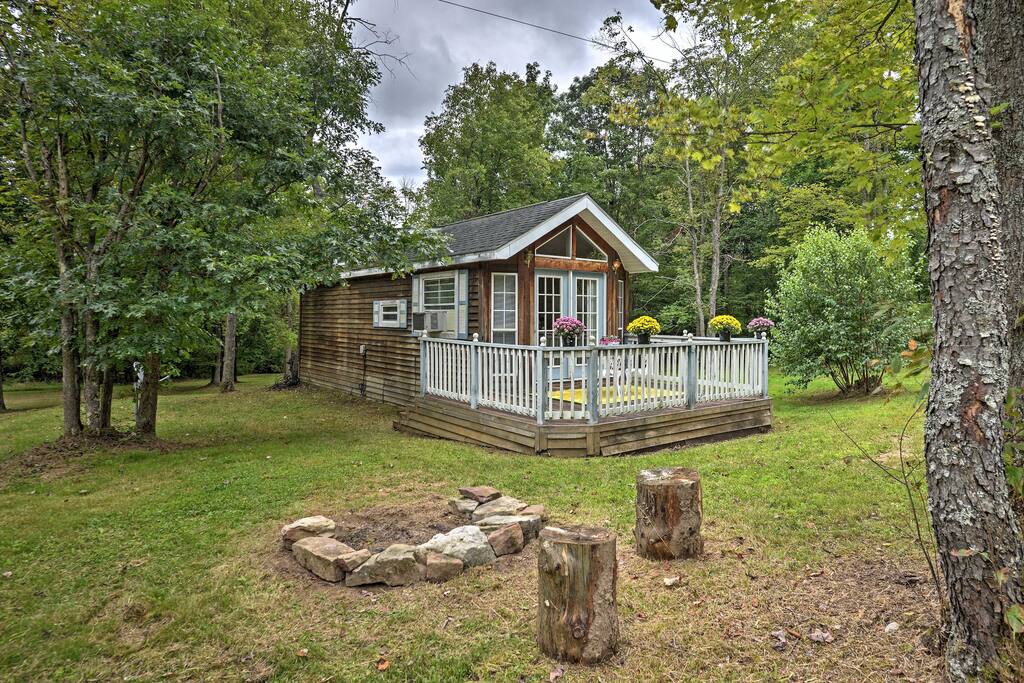 You'll love sitting around the fire pit at night as you gaze at the stars.