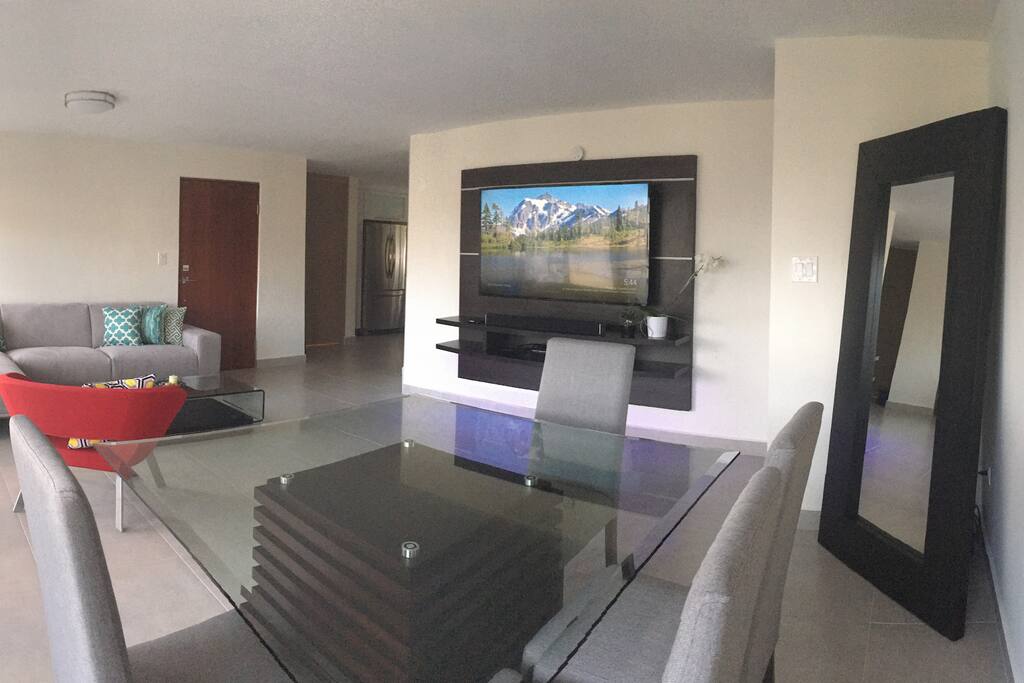 65" Smart TV w/ Amazon fire stick, Sling TV, Netflix, etc.
