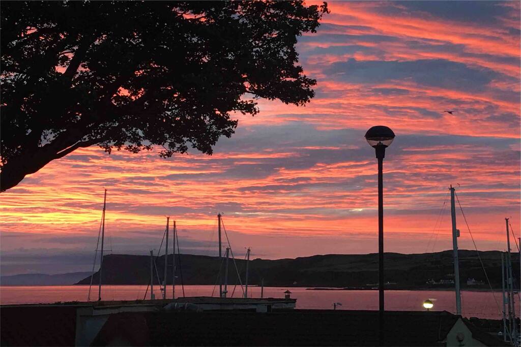 View from house at sunrise August 2017