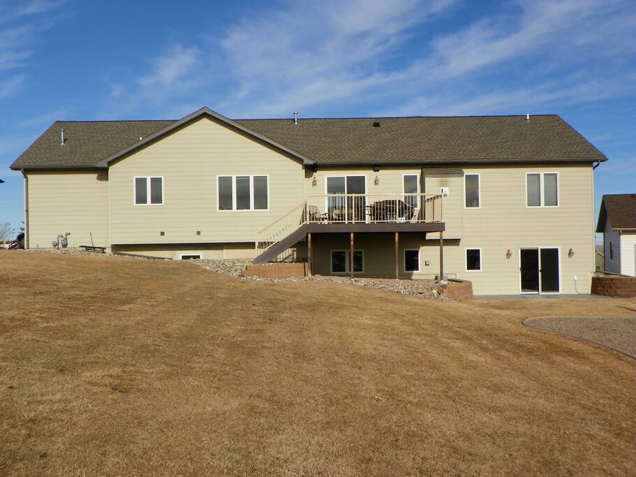 Back view of the house