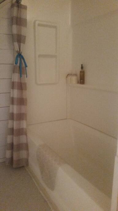Ensuite bathroom with shower and tub