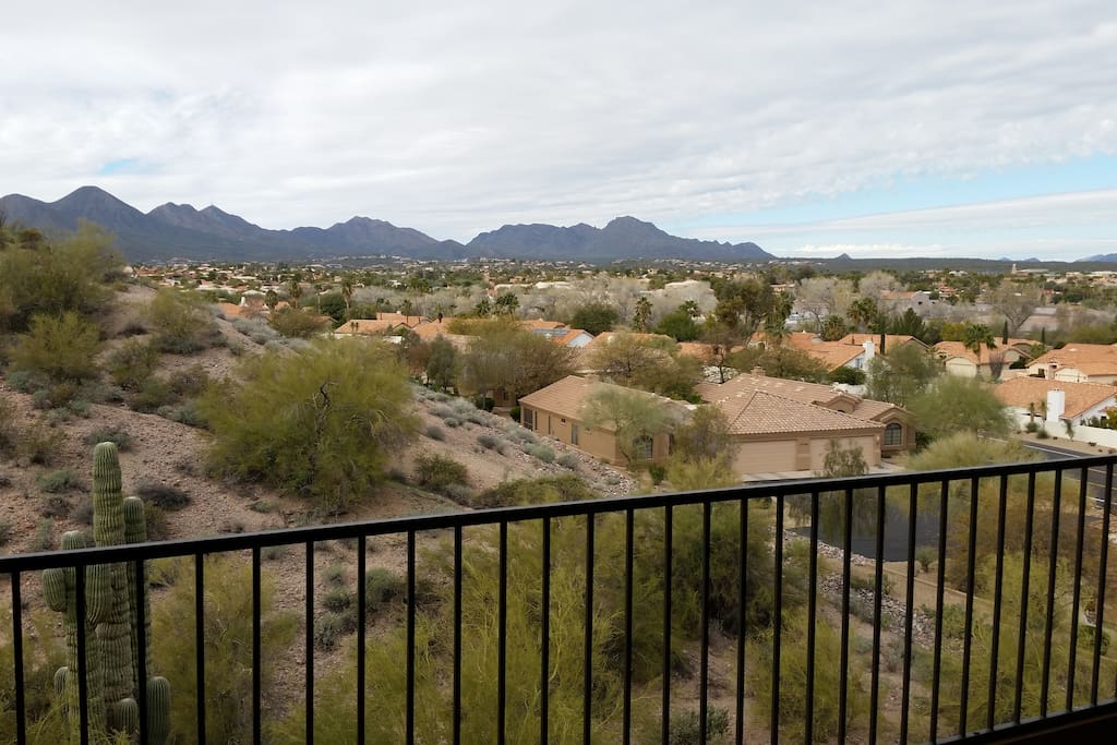 View from living room and master bedroom