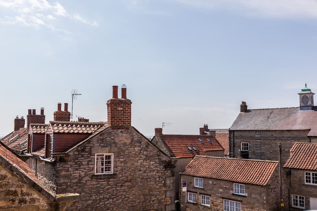 Rooftop views over Kirkbymoorside from the bedroom