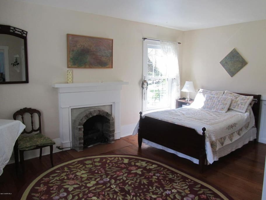 Upstairs bedroom with private bath