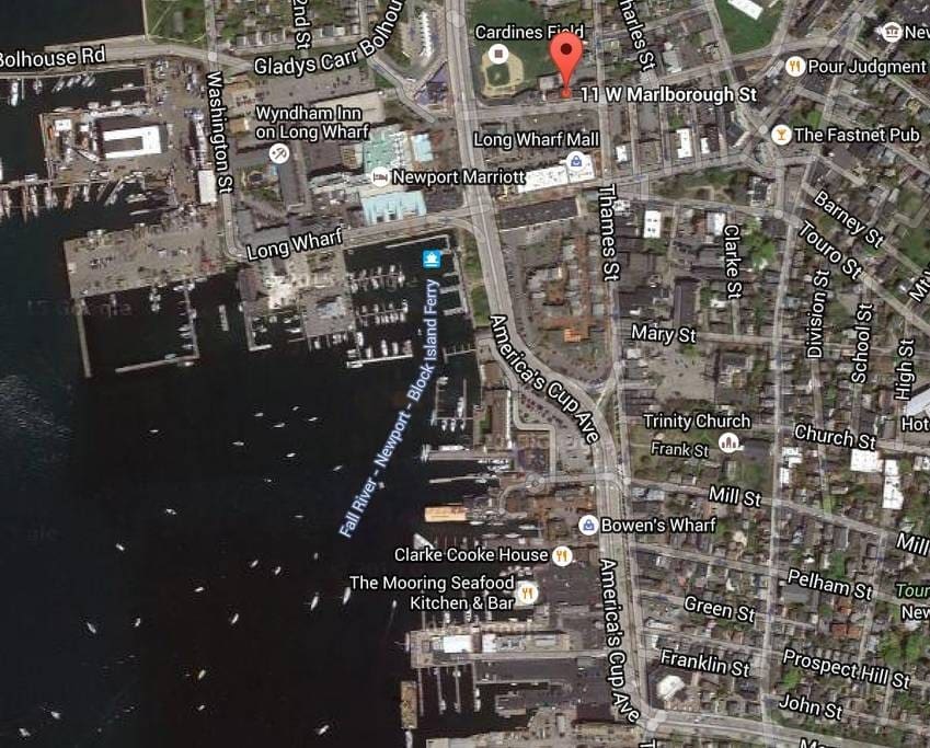 Located between Thames St and America's Cup Ave in Downtown Newport, you'll be in walking distance to everything!