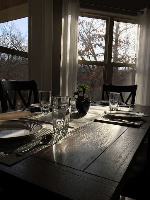 Dinner with a view.