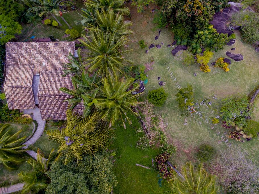 Casa vista do drone