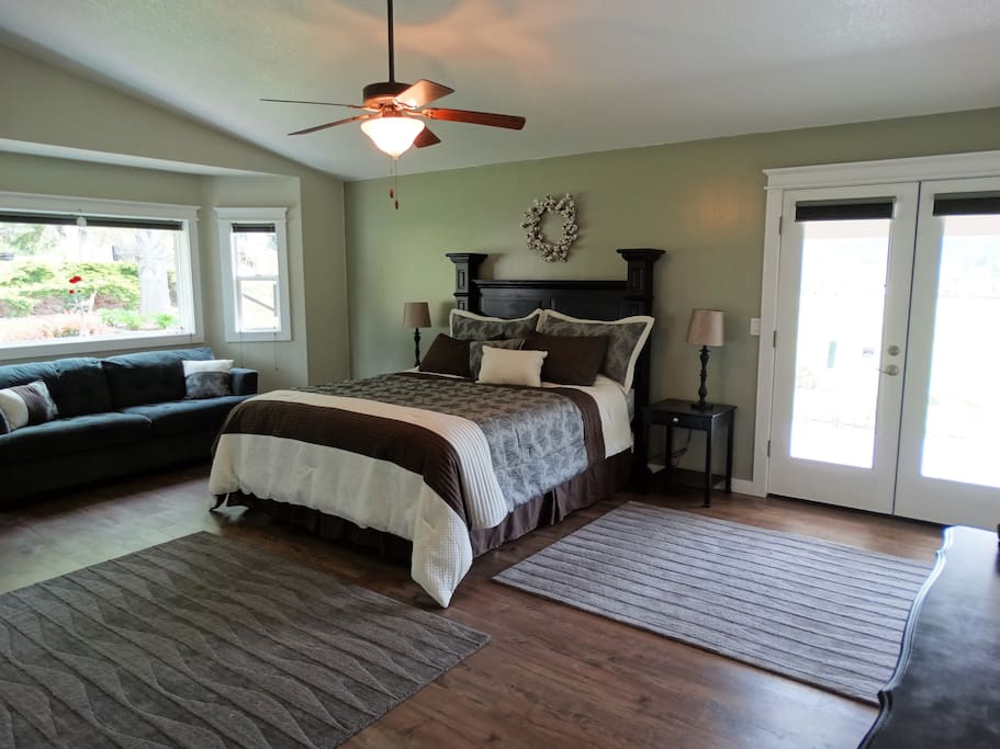 Master bedroom with king bed