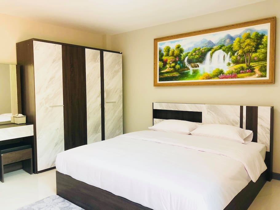 The large bedroom on the second floor.