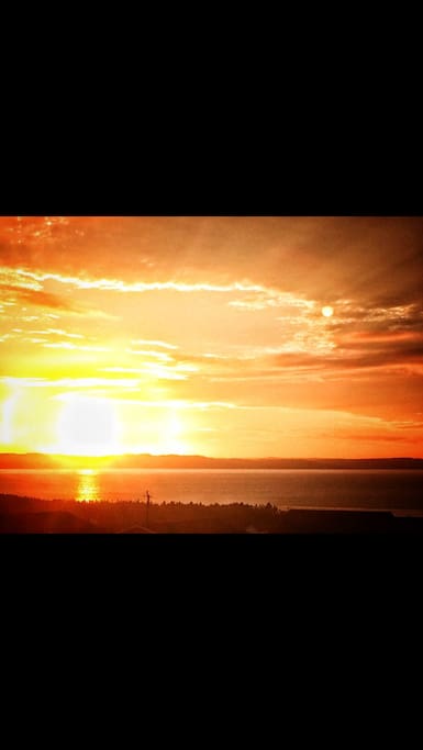 Evening sunset. Every evening!