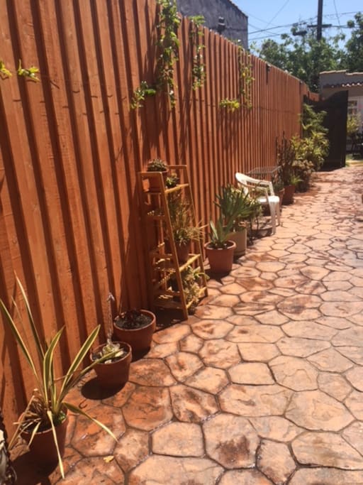 Path to Casita on driveway