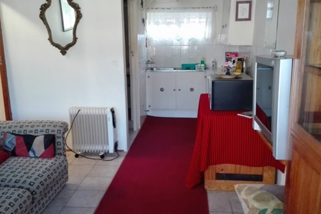 Open plan kitchenette