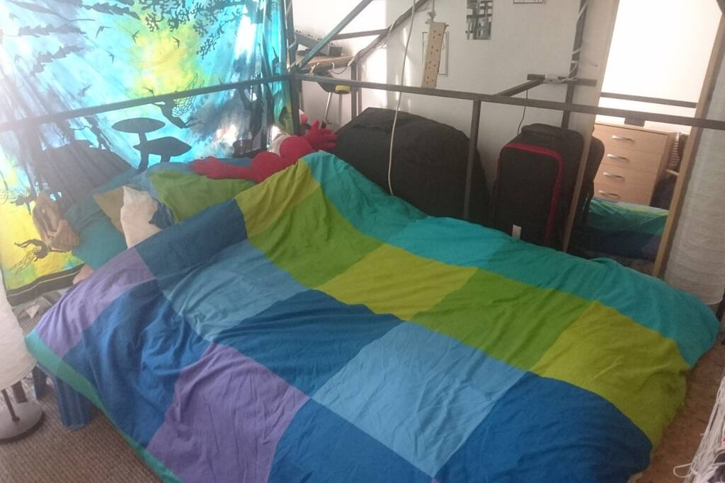 the bottom bunk - space for two