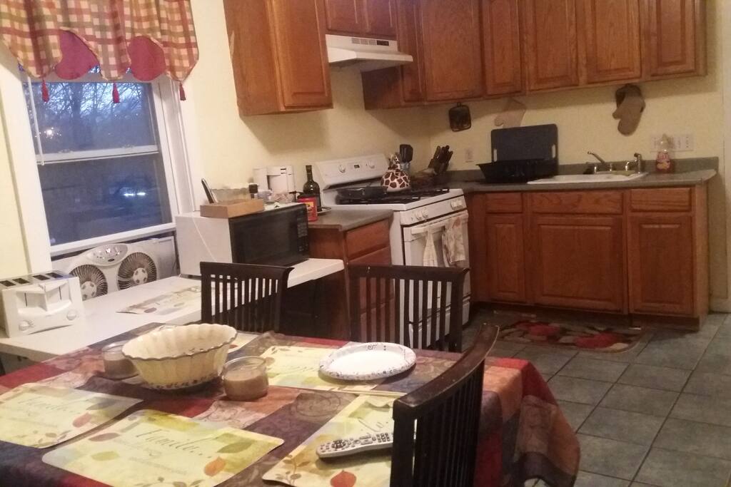 Shared eat-in kitchen