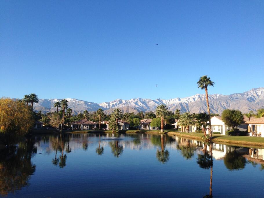 Beautiful lake right outside the back door