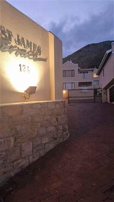 Main security entrance to St James Terrace apartments