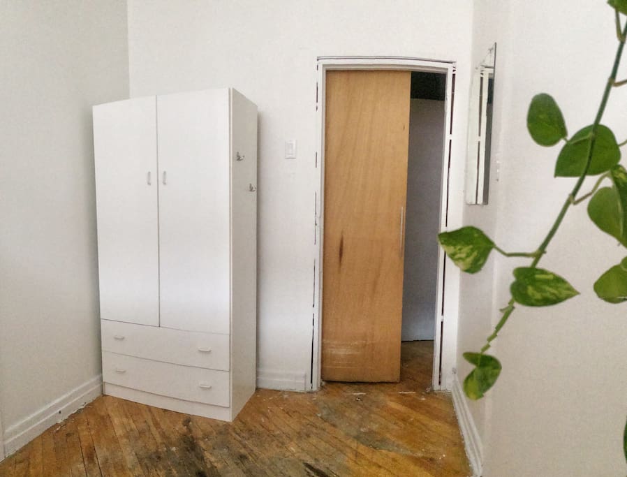 plenty of storage space to unpack