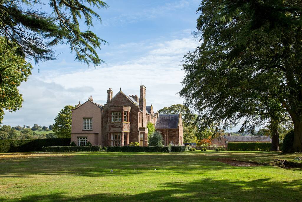 View of Chorlton Hall from the garden