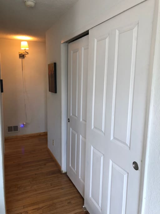Large spacious Closet and hall to shared bathroom
