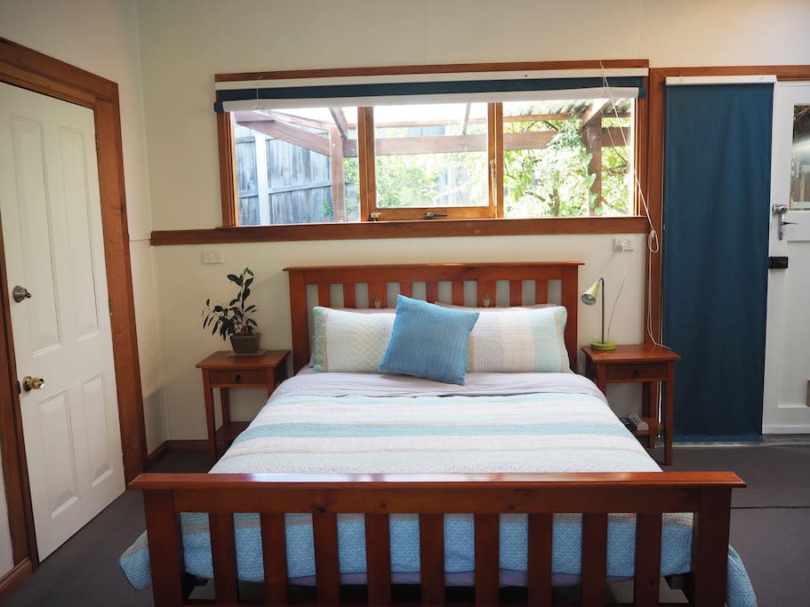the bed