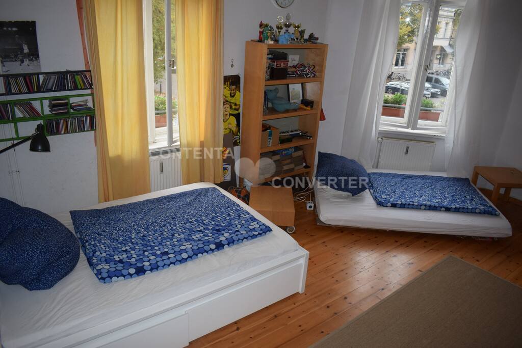 Schlafzimmer, 2 Doppelbetten.
2 doublebeds