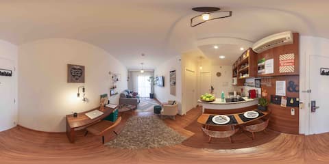 Flat 5⭐️ Hotel São Caetano-Free Parking Space & Swimming Pool