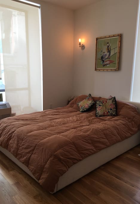 Airy bedroom. 2nd bedroom has 2 twin beds.