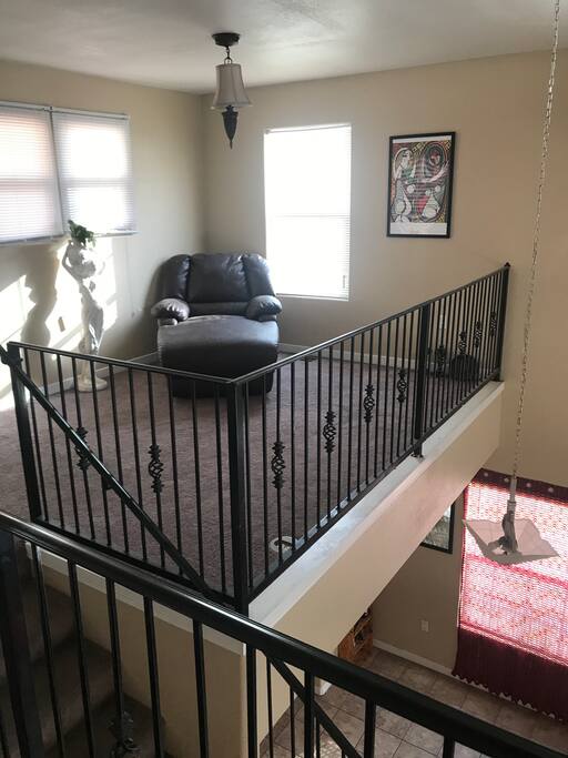 Upstairs loft area
