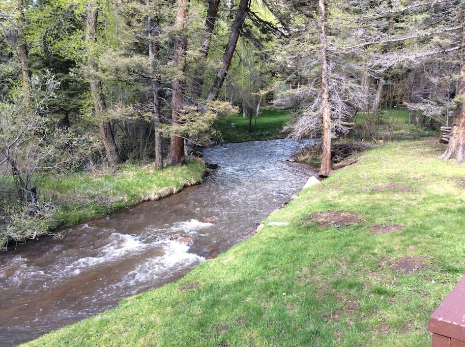 Cucharas River off back deck