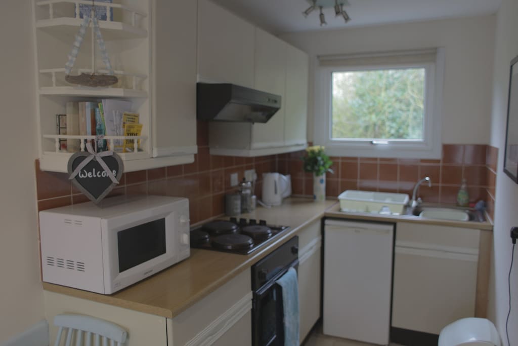 The well equipped kitchen has everything you'll need for eating in.