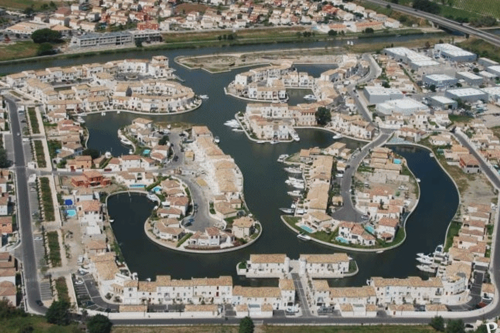 Aerial View of Marina