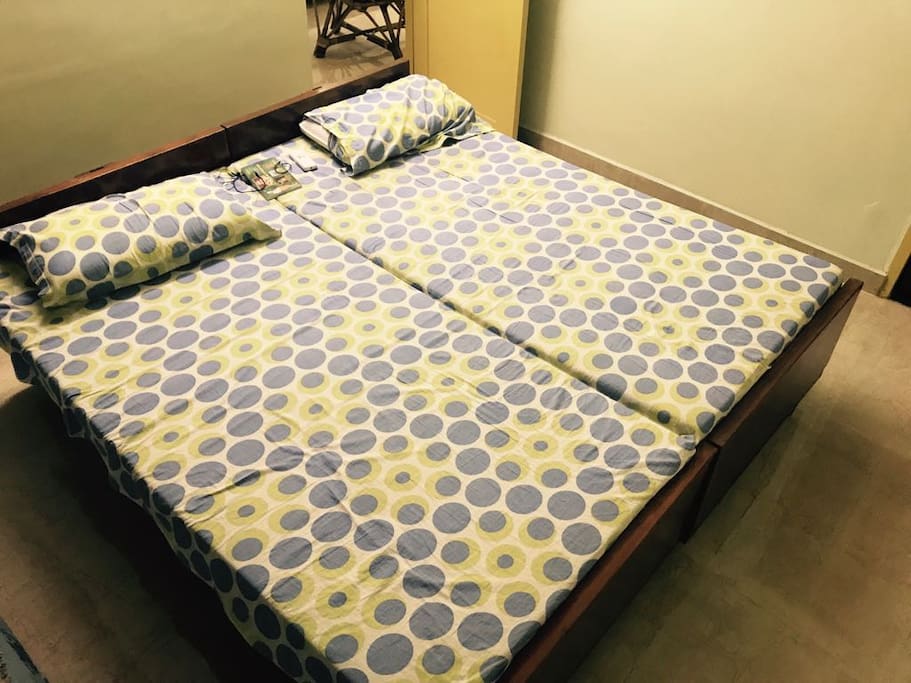 Bedroom 1 with attached toilet