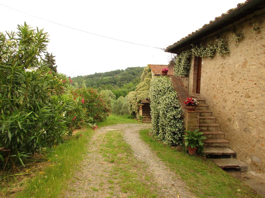 Ingresso viale camere agriturismo