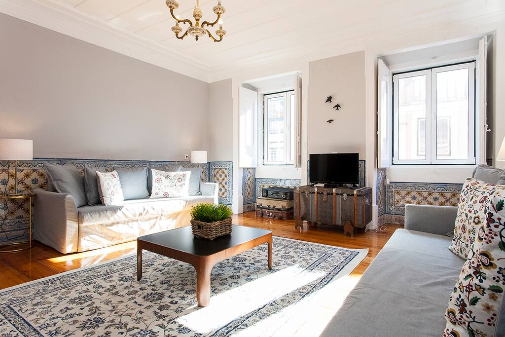 Living Room (There are 2 double sofa beds, sleep 2+2)