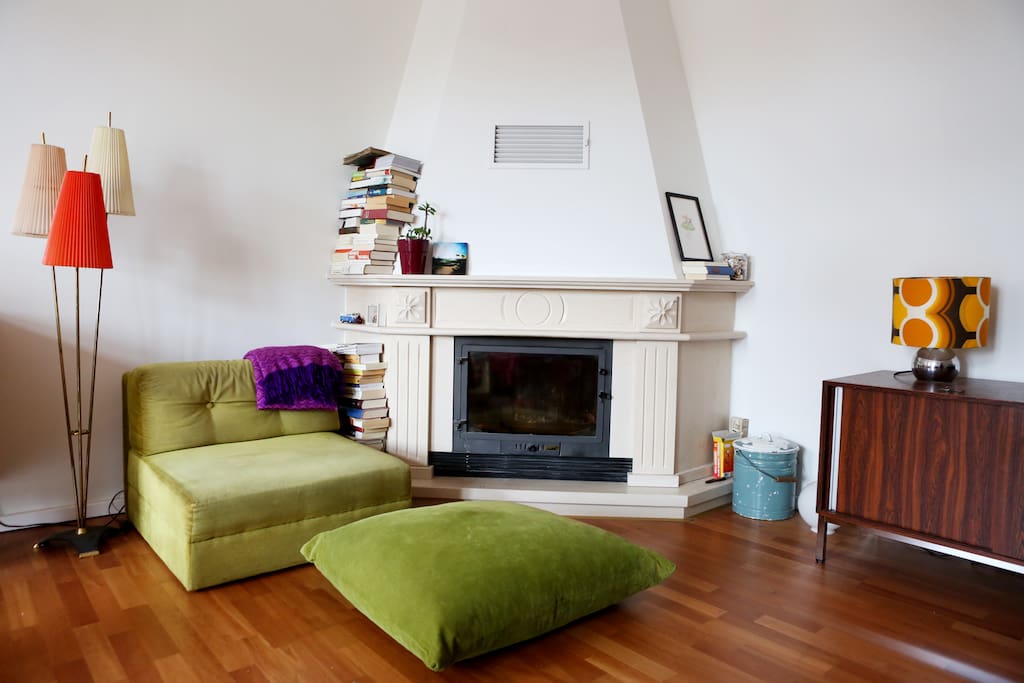 cosy fireplace