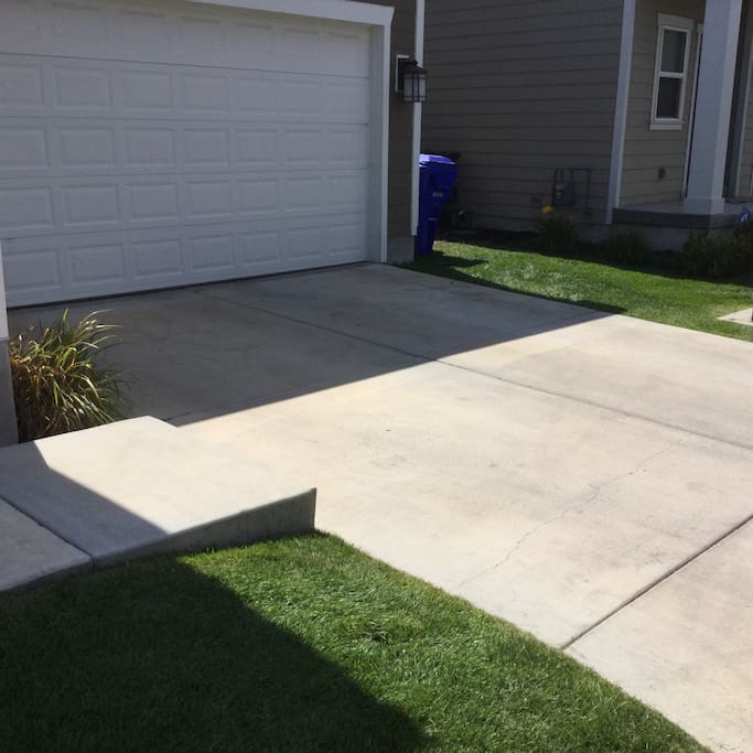 You can park your vehicle in our garage or outside in the driveway.