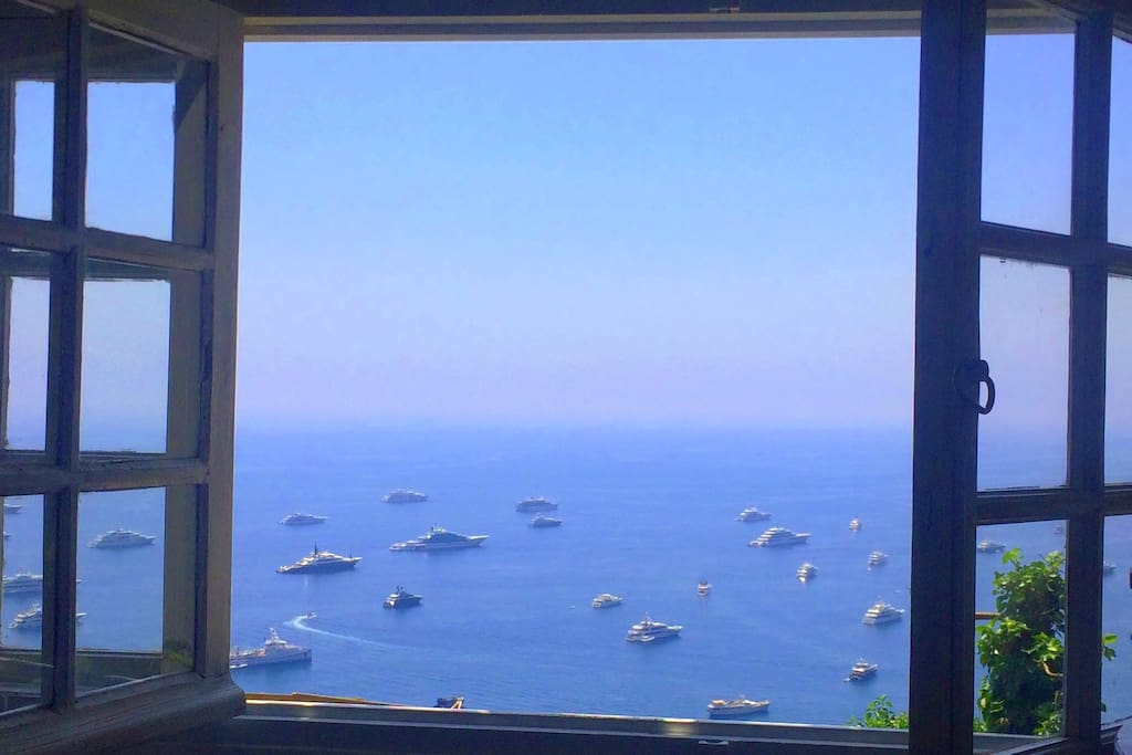 Bedroom window open view.