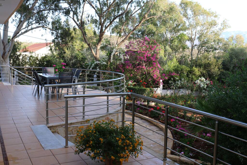 The front terrace