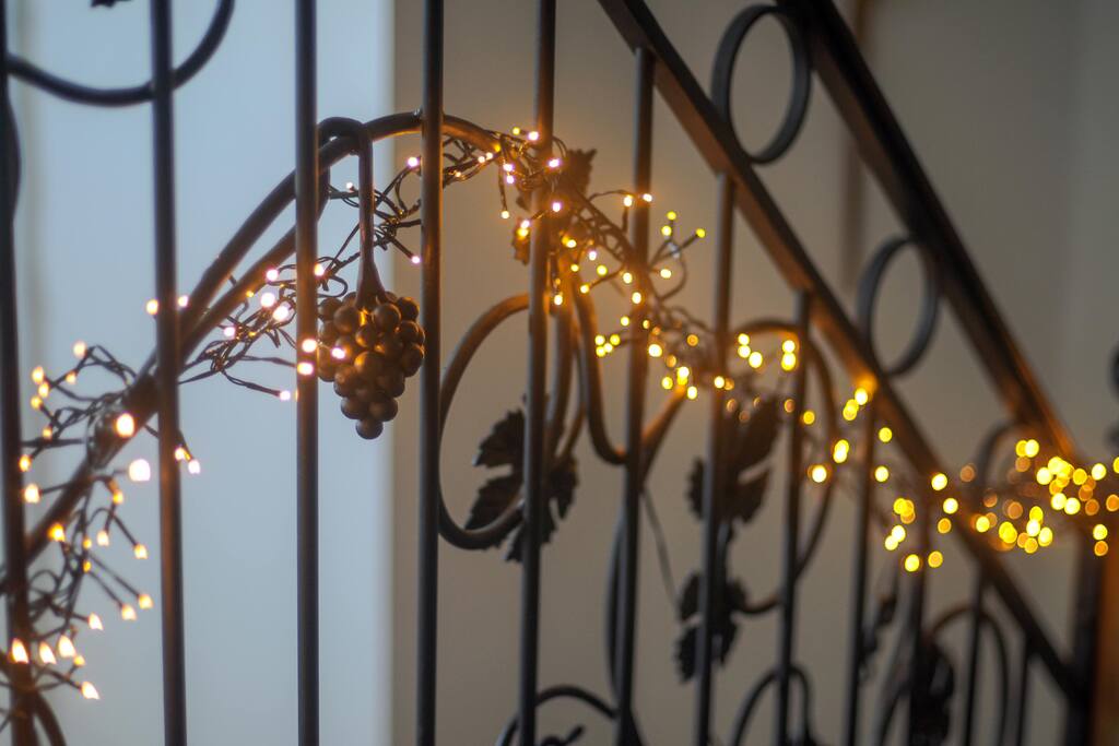 sjparkling lights at night will guide you to your room