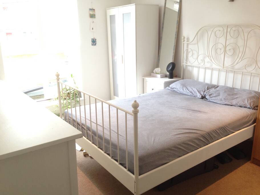 Comfortable double bed.