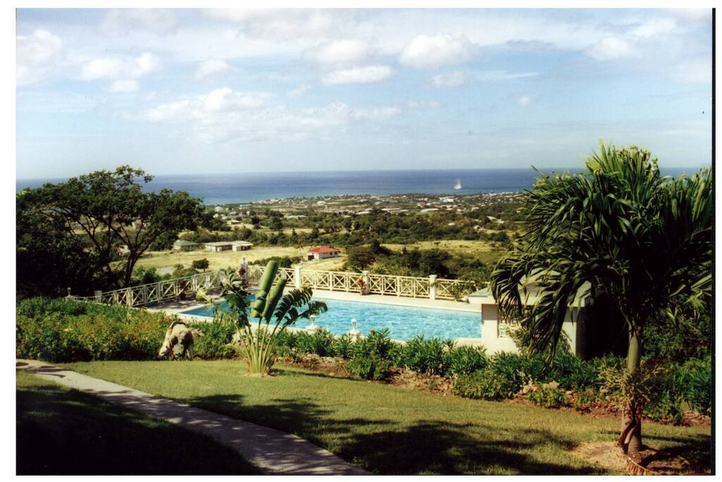 Our view over the Caribbean Sea