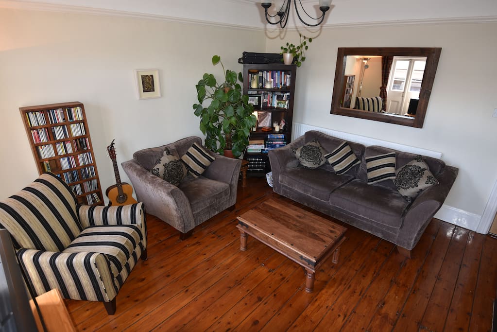 Comfy sofa suite in the living room